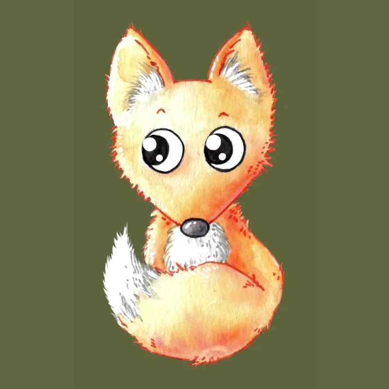 Cute cartoon fox