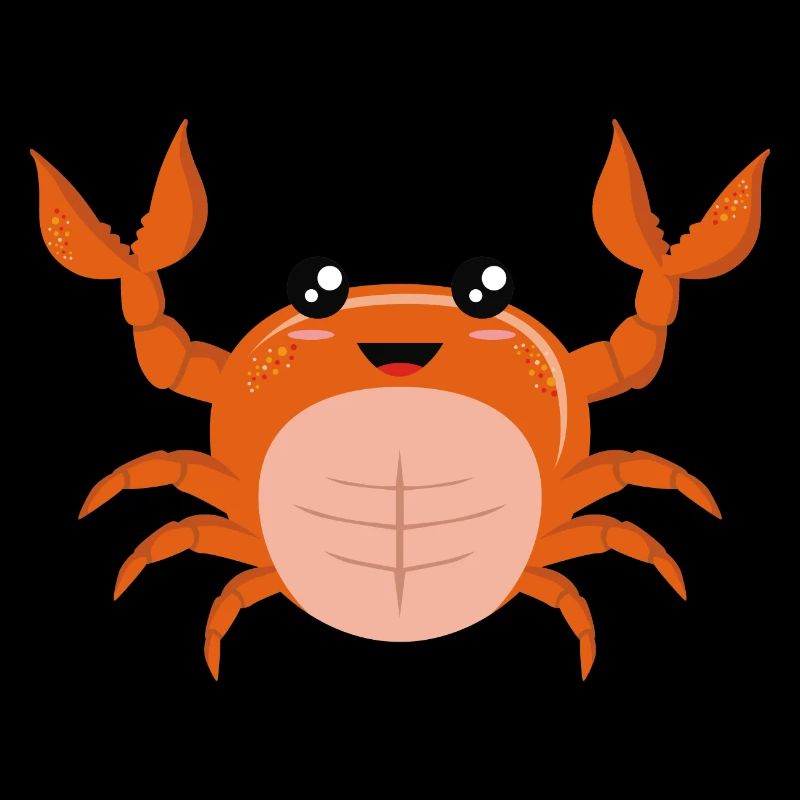 Tiny Soft-shell Orange Crawling Crab