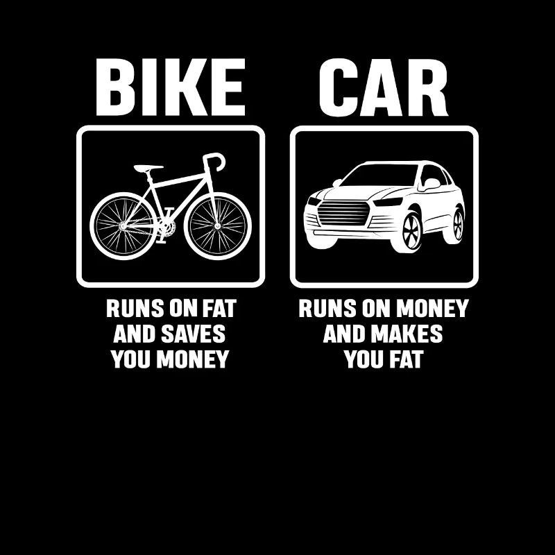 La différence entre le vélo et la voiture