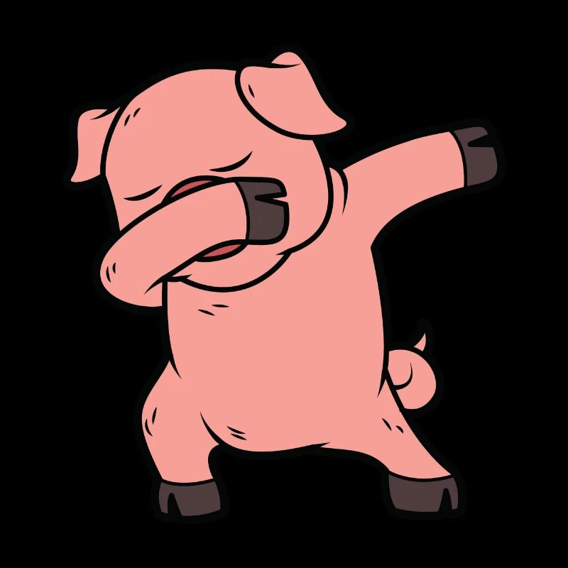 Cochon dabbing cochon danser cochon danser la figure