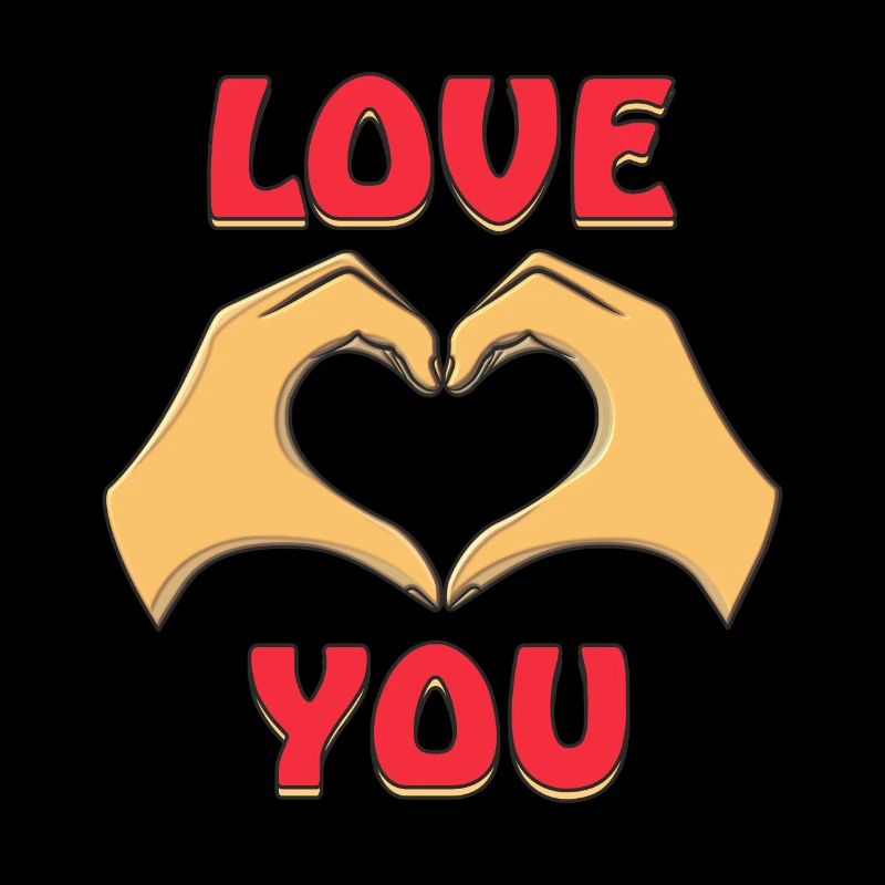 Mains coeur 3D T'AIME