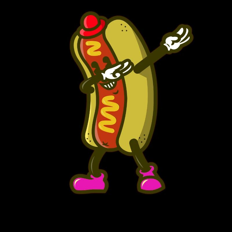 Cool Dabbing Dab Dab Move Hotdog Hot Dog Bratwurst
