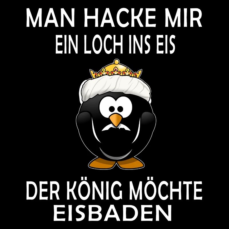 winterbader eisbader pinguin winterbaden könig eis