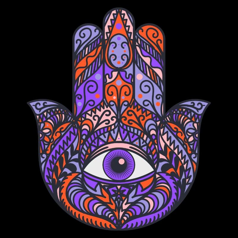 Glücks-Träger Khamsa Hand der Fatima oder Myriam