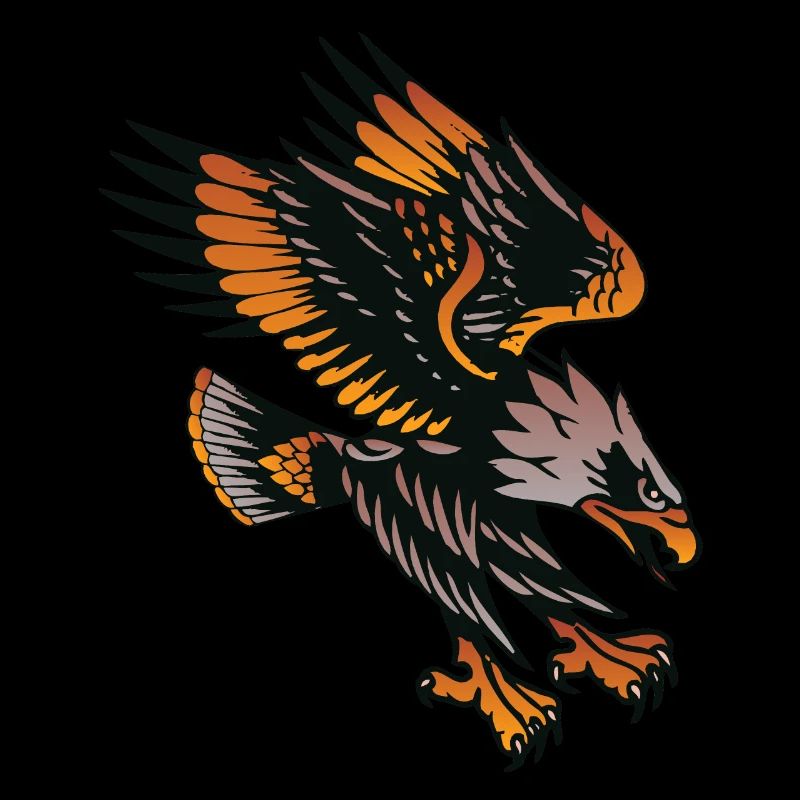 vulture eagle old school tattoo