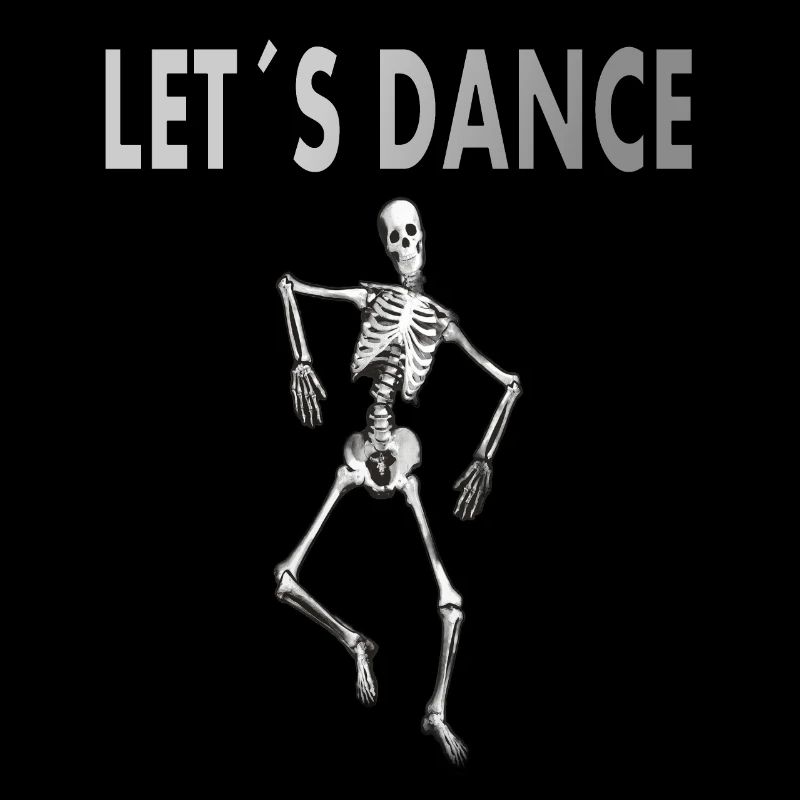 Venez danse École de danse Couple de danse Skeleton Cadeau