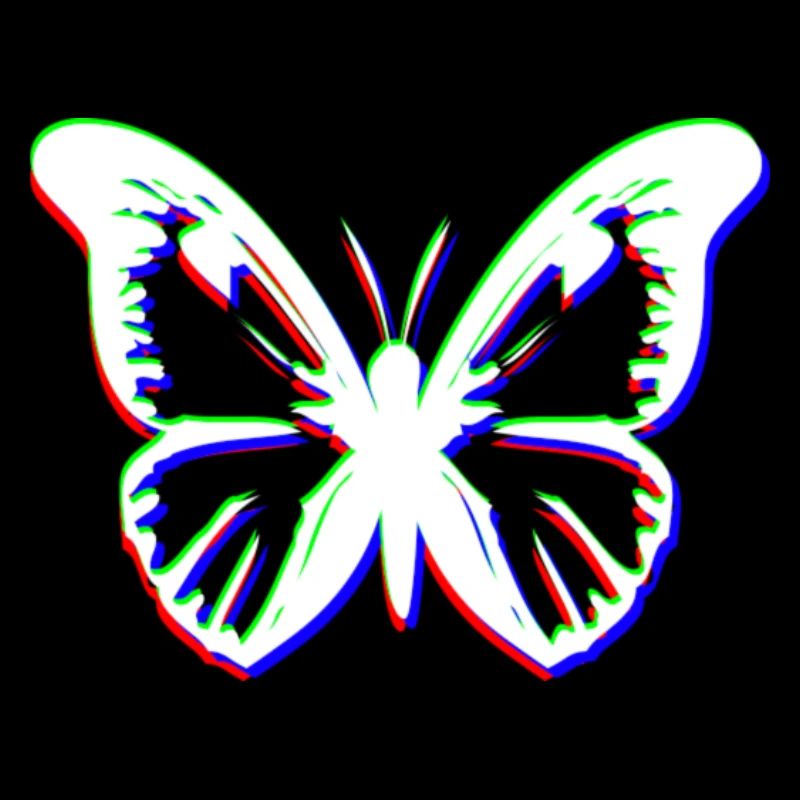 RGB butterfly