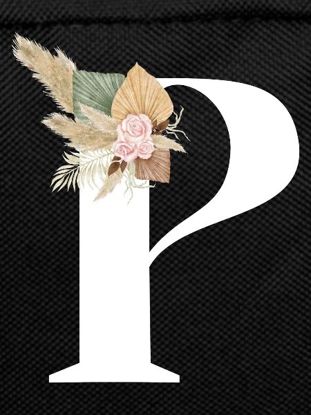 letter P flowery