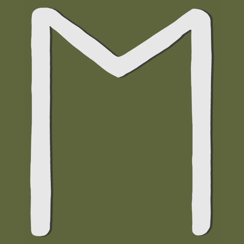 Futhark Runic Alphabet Ehwaz