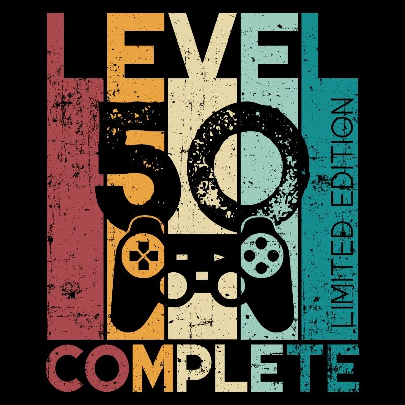 50 Geburtstag Level 50 Complete 50 Jahre Geschenk