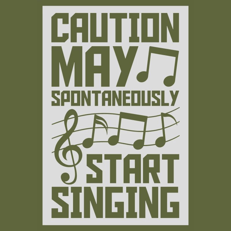 may spontaneously start singing