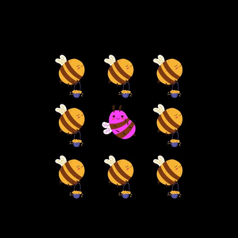 Bee special- be different - be yourself - bees