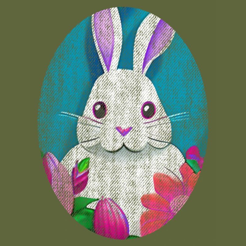 Easter Bunny retro usagé - look cool