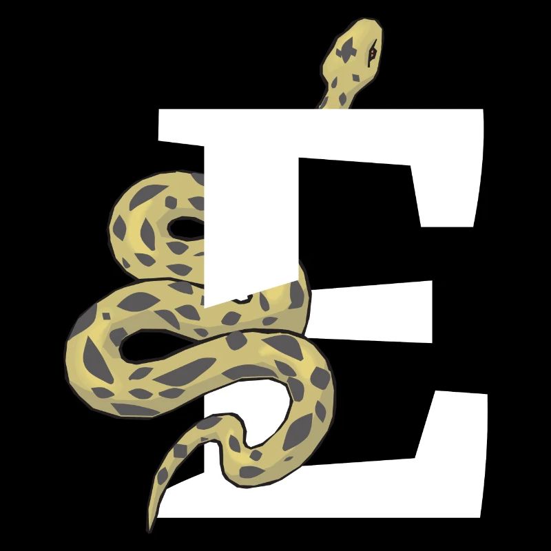 Letter e snake
