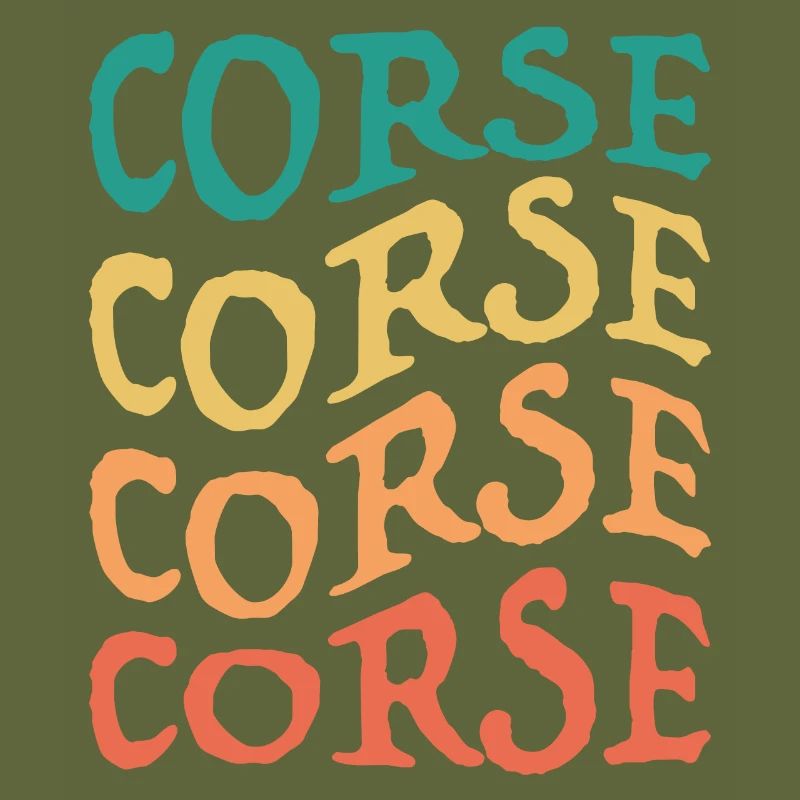 Corse Multicolor Design Geschenkidee