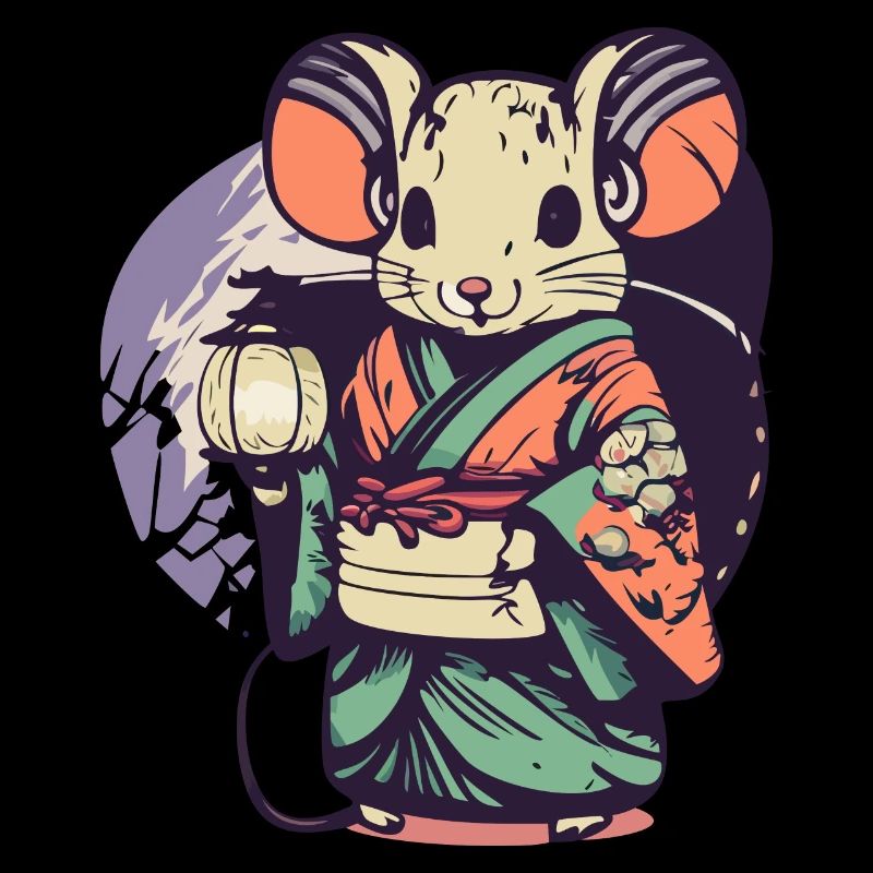 Mouse in kimono
