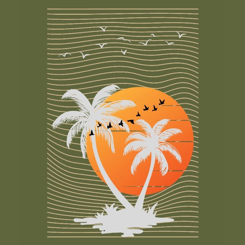 Palm Tree Beach Summer