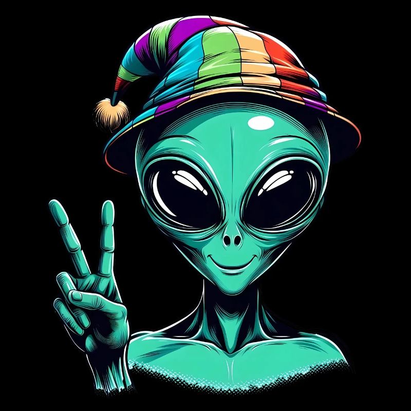 Alien Shows Peace