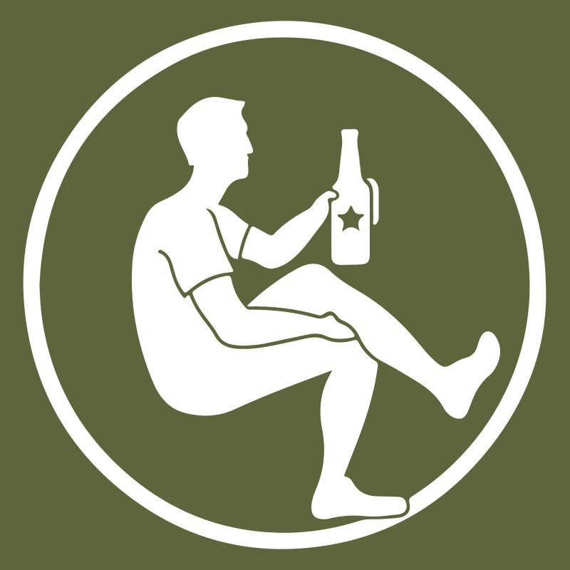 Beer Drinking Silhouette