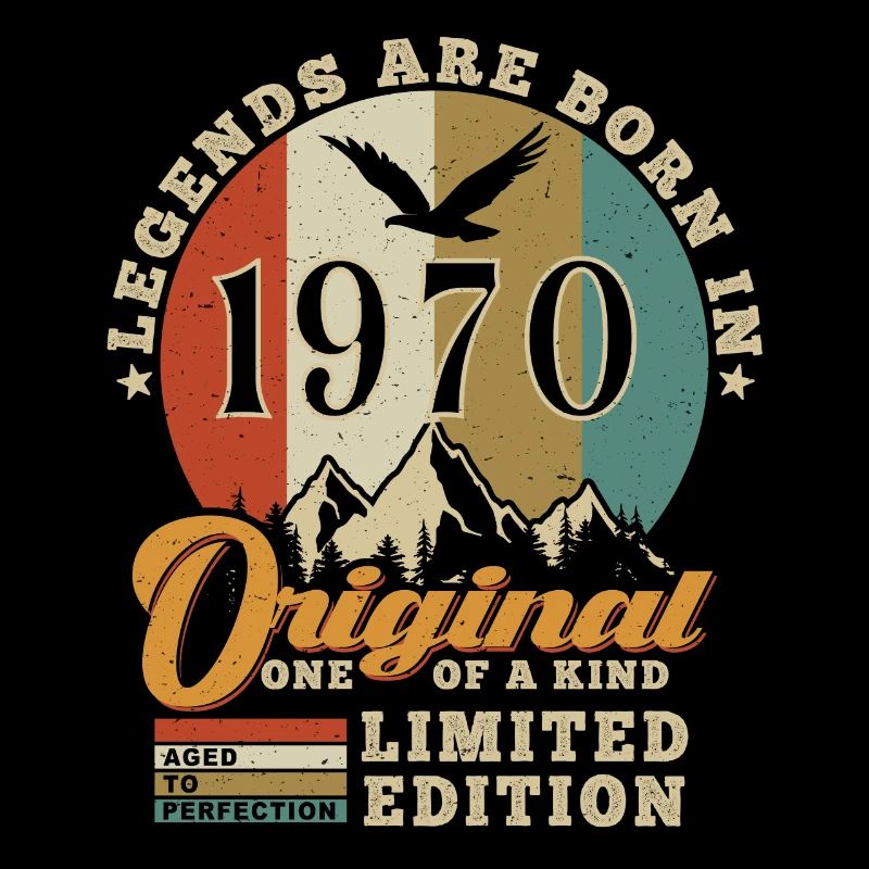 Original 1970 Cadeau D'anniversaire 1970 Authentic