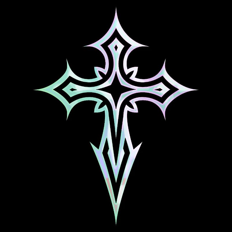 Goth Cross Y2K Emo Cross Gothic Aesthetic Tribal