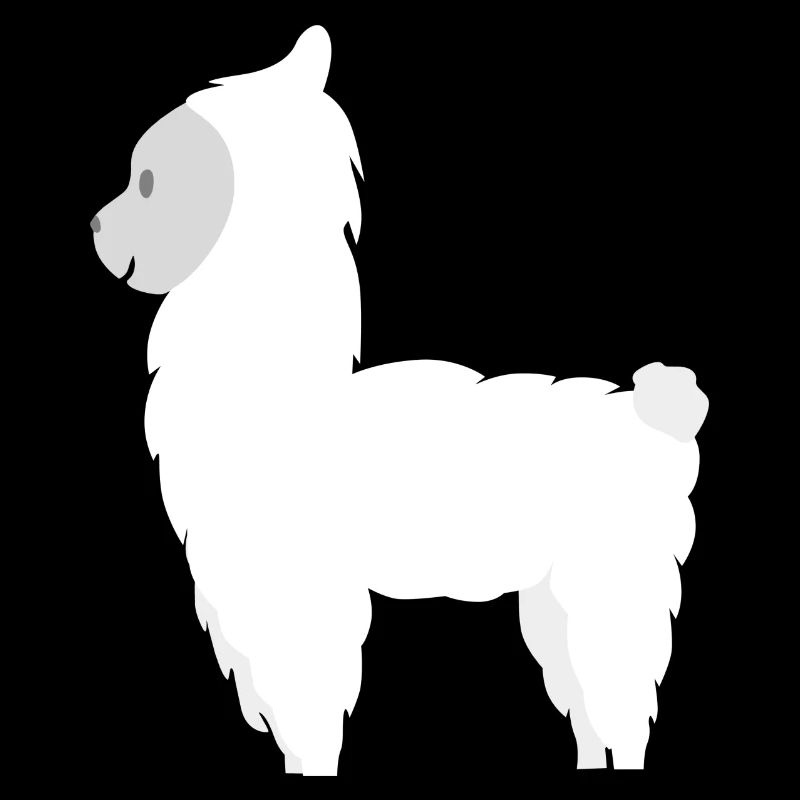 Alpaca Llama plush Alpaca cute llama back