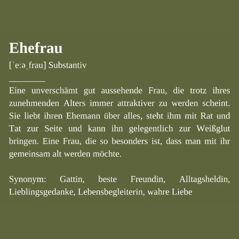 Die Ehefrau Beschreibung einer Ehefrau beste Frau