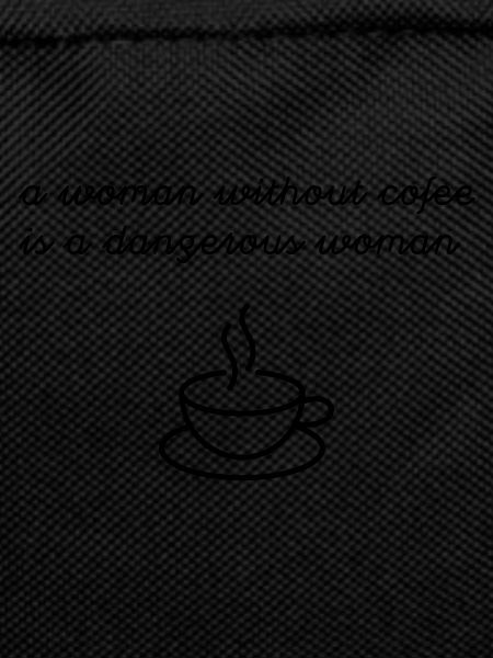 Woman without coffee