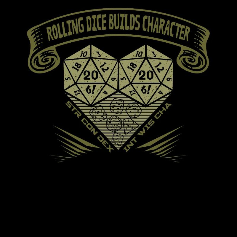 Rolling Dice crée du caractère - RPG de table D20