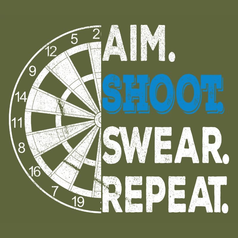 Darts Funny Aim Shoot Swear Darts Player