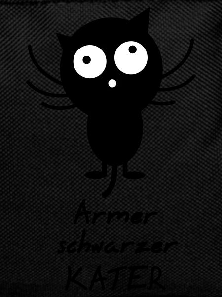 armer schwarzer Kater