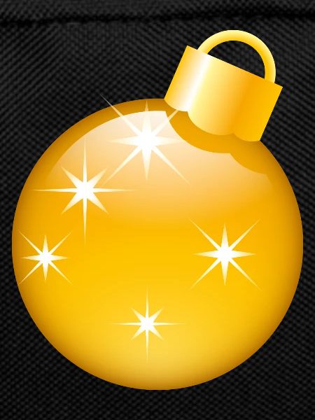 Smiley Christmas bauble