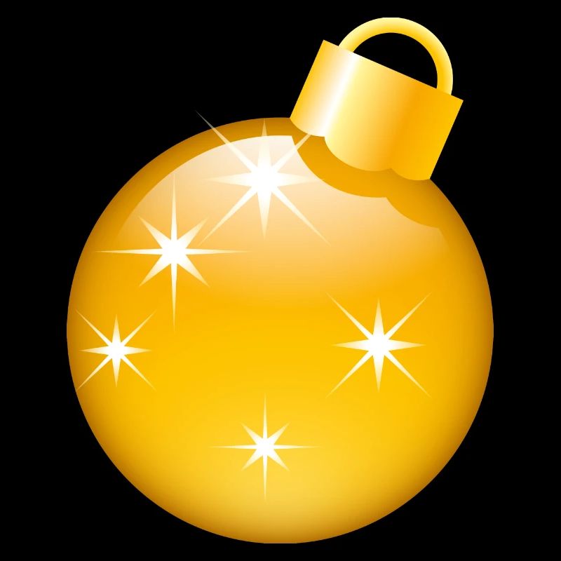 Smiley Christmas bauble