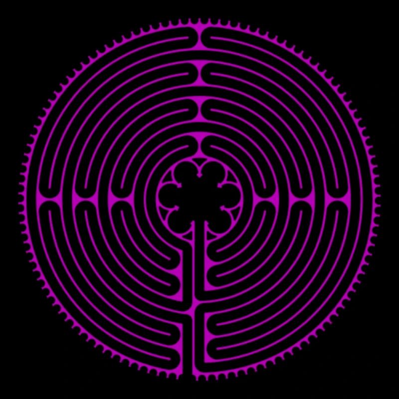 Labyrinth von Chartres purple