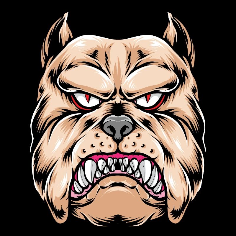 Serious-Dangerous Dog T-SHIRT Premium, Dangerous