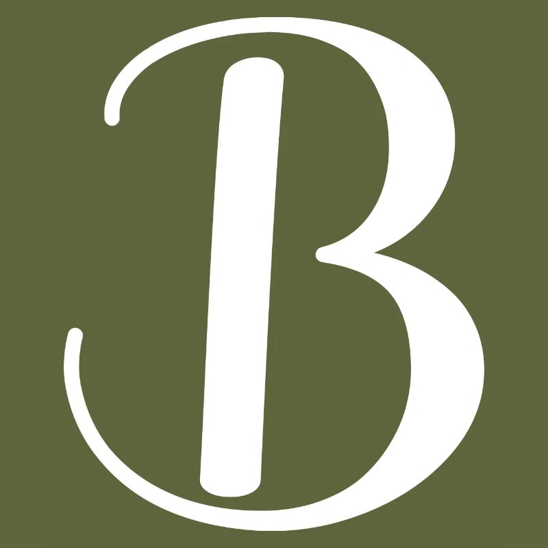 Calligraphy, initial B