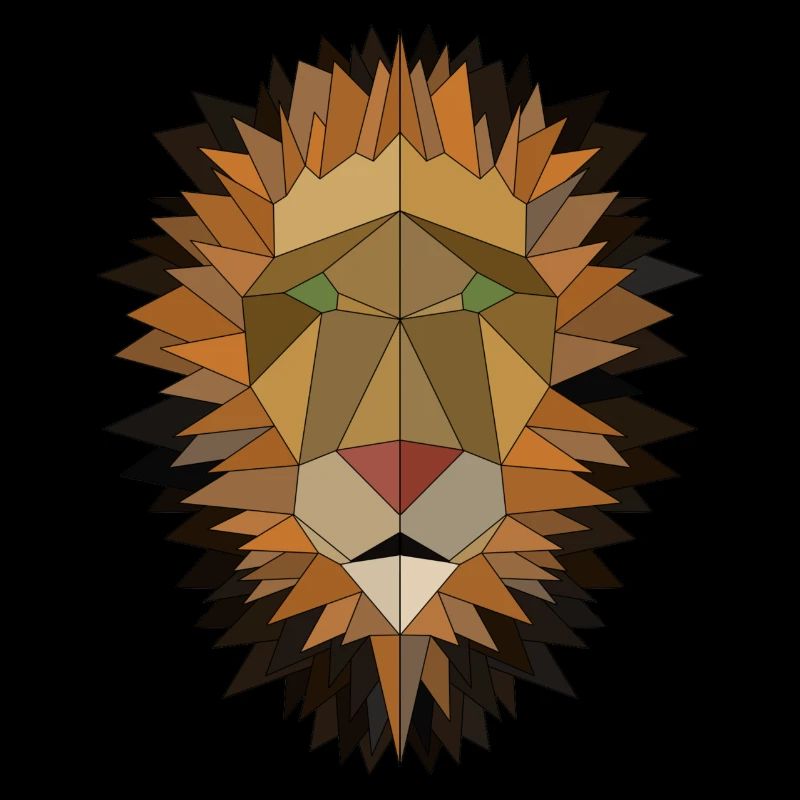 Löwe geometrisch