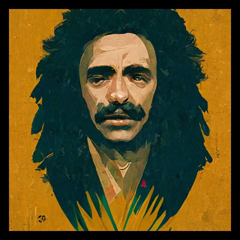 Rastafarian graffiti sketch