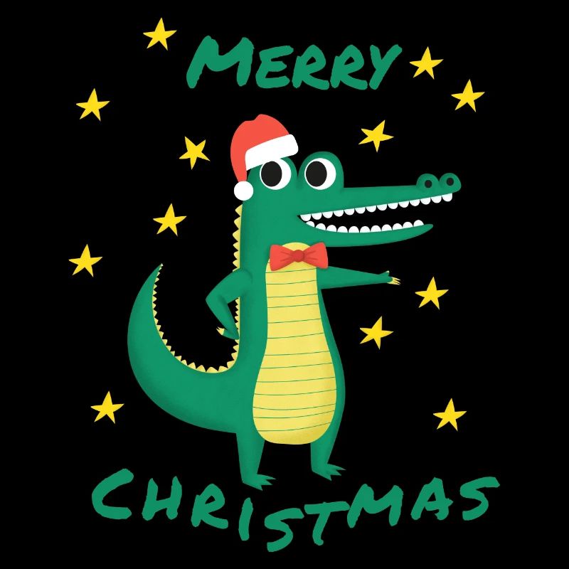 Crocodile Merry Christmas Star Gift Idea