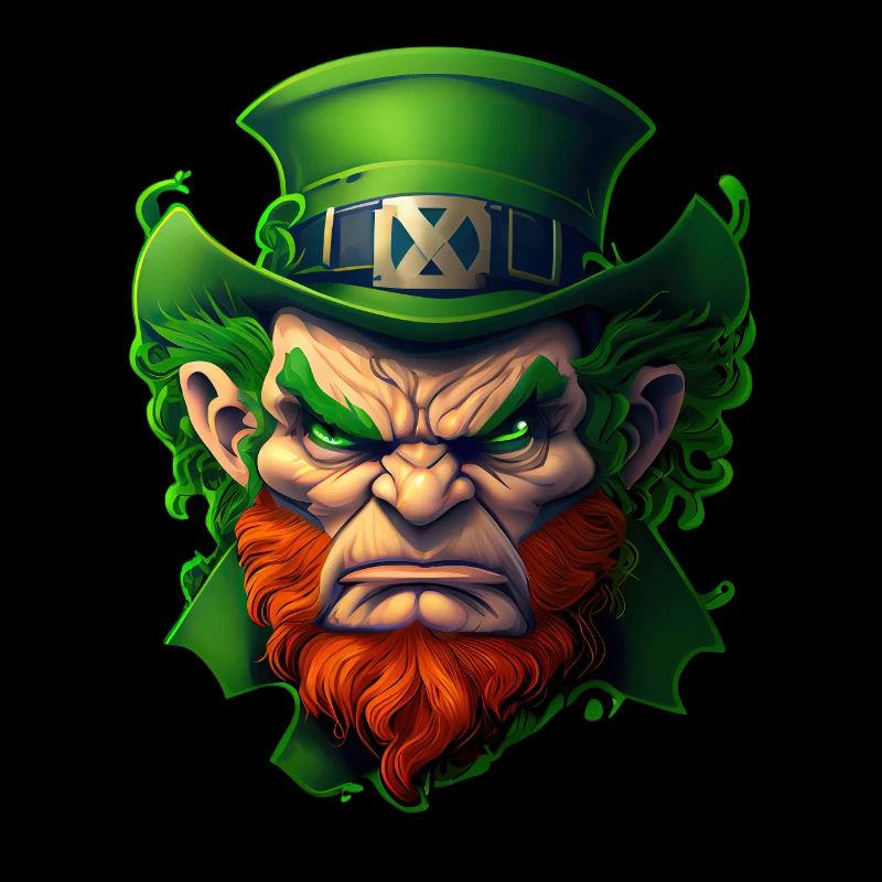 Wütender Leprechaun St. Patrick's Day