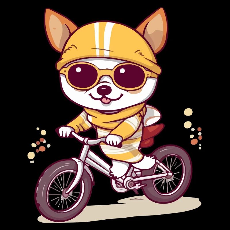 Lilo le chien au vélo