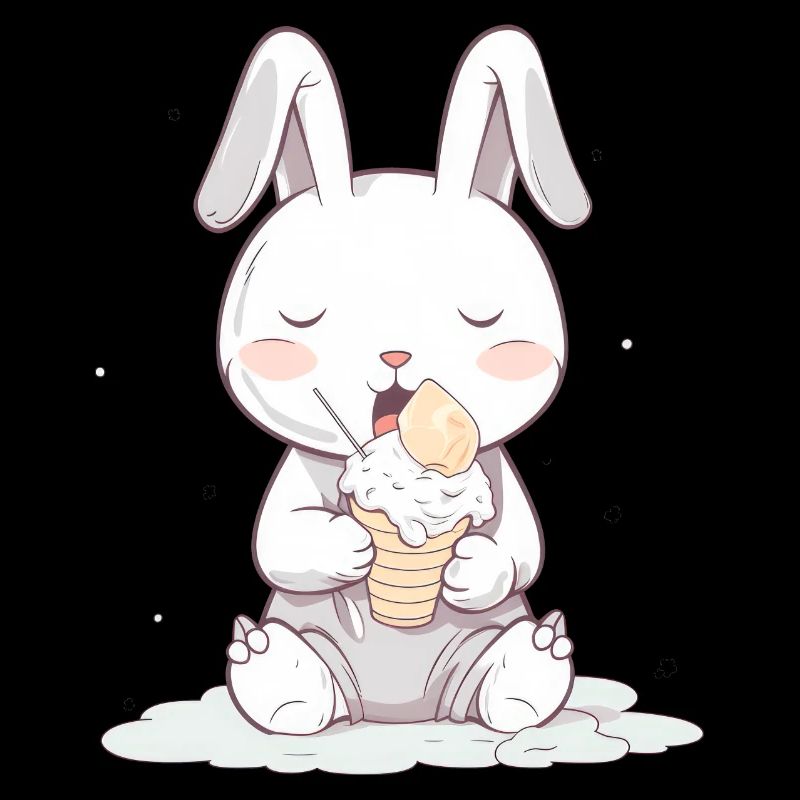 Sommerlicher Genuss: Hase mit Eis