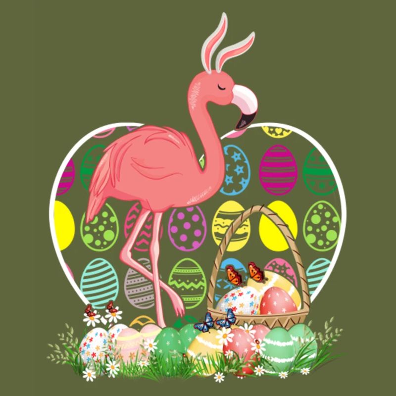 Flamingo Easter Eggs Funny Easter Day Eggs Hunters