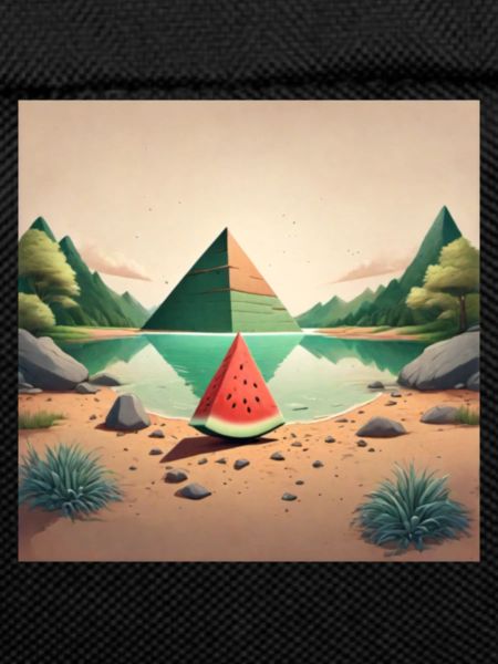 Melone mit Pyramide