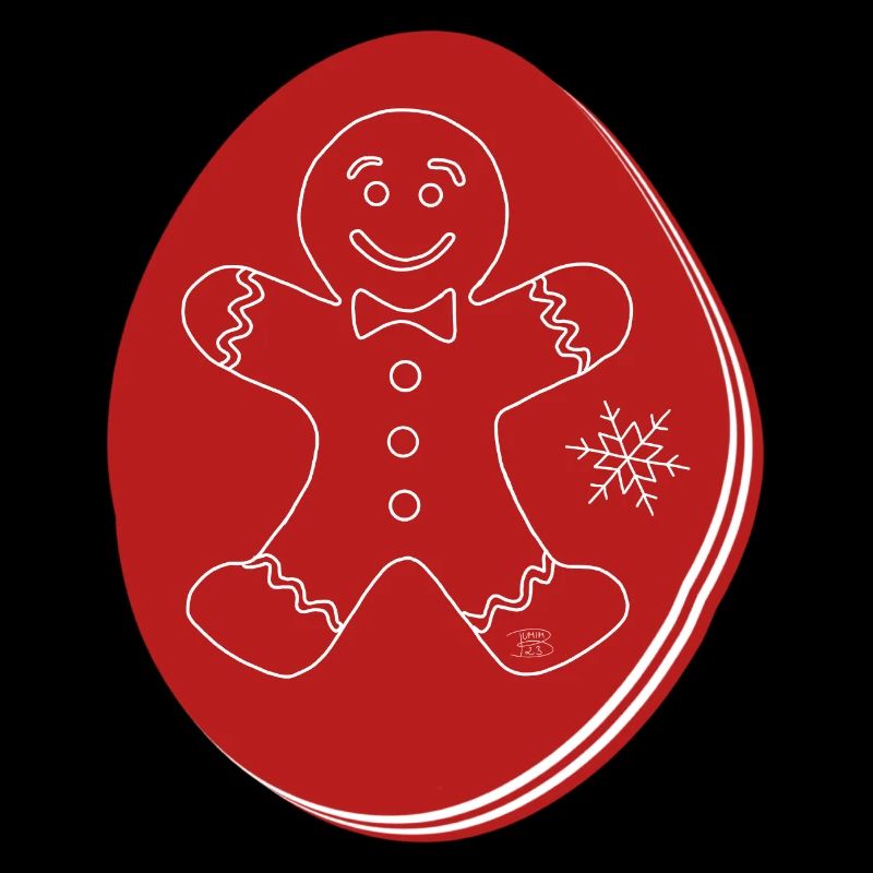 "Biscuit", boho line art design, series "Xmas"