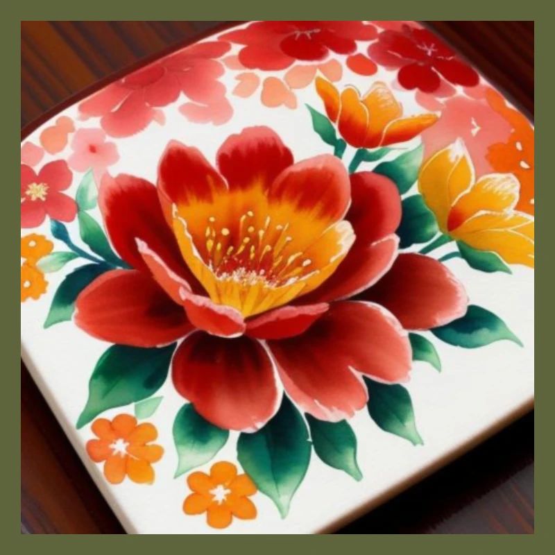 Vibrant Fireside Bloom