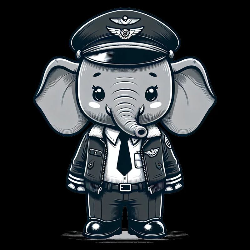 Cute Elephant Pilot