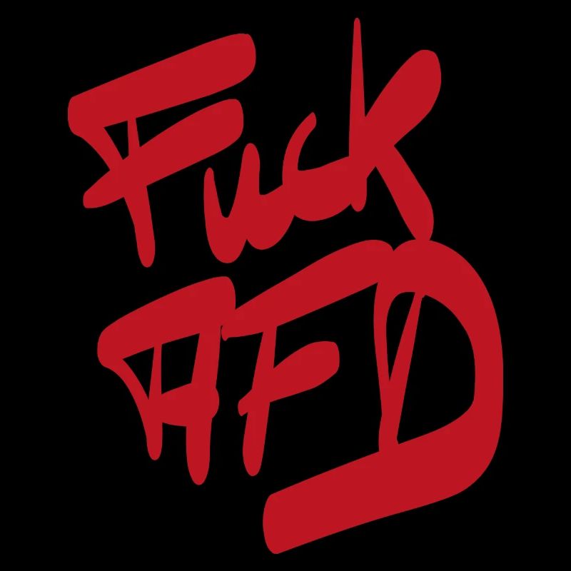 FCK AFD rouge