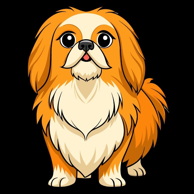 Dignified Pekingese Digital Art