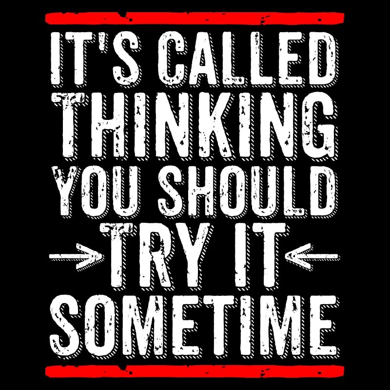 It's Called Thinking You Should Try It Sometime